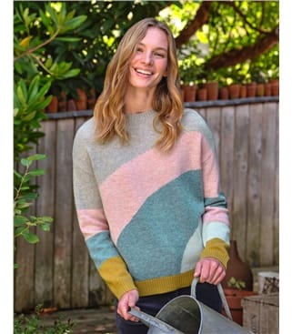 Wavy Colour Block Jumper