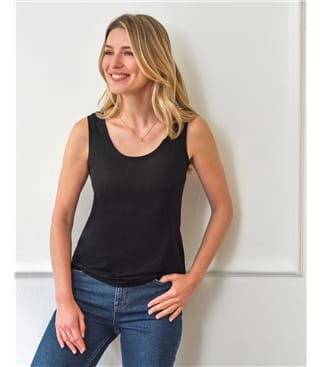 Luxury Linen Jersey Vest LWK17