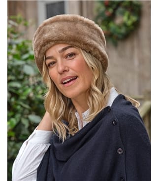 Sheepskin Lined Round Hat