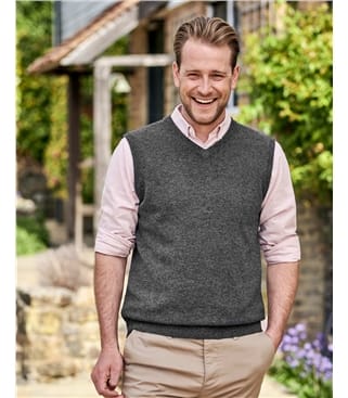 Mens Classic Lambswool Vest