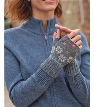 Floral Fairisle Wristwarmer