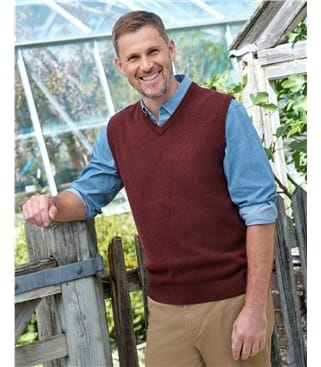 Mens Classic Lambswool Slipover