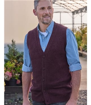 Mens Lambswool Waistcoat