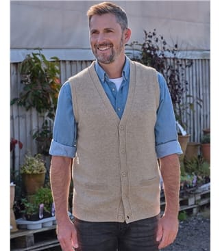 Gilet - Homme - Laine d’agneau certifiée 100% RWS