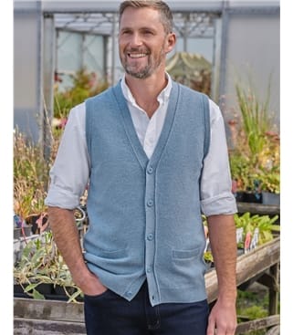 Mens Lambswool Waistcoat