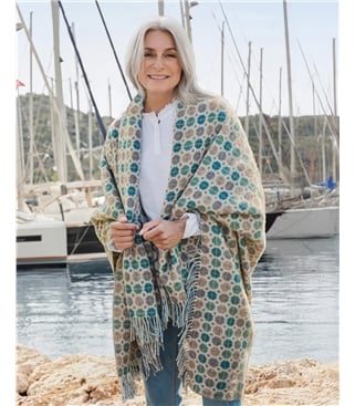 Wolldecke mit Punkten