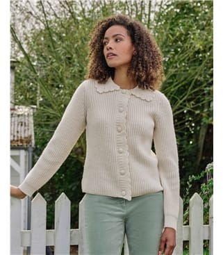 Cardigan avec bordure en crochet