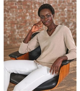 Cashmere V Neck Sweater