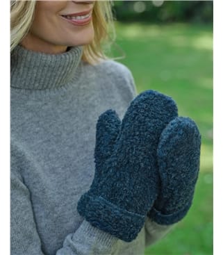Shearling Hooded Mitten