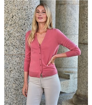 Cashmere V Neck Cardigan