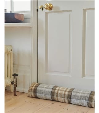 Pure Wool Draught Excluder Check
