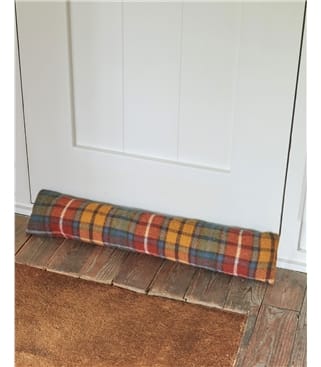 Pure Wool Draught Excluder Check