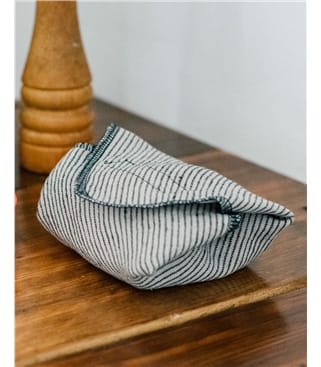 Striped Linen Reuseable Sandwich Wrap