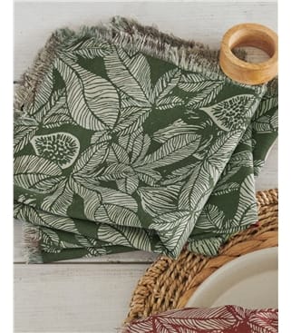 Cotton Print Napkins 4 Pack