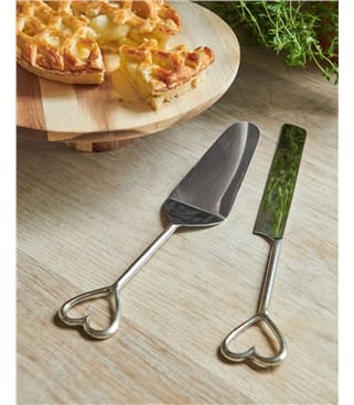 Heart Cake Server Set