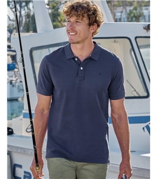 Piqué-Poloshirt für Herren