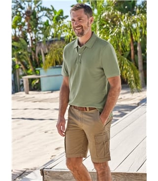 Piqué-Poloshirt für Herren
