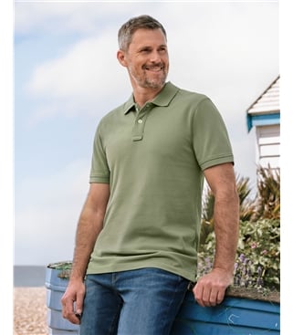 Piqué-Poloshirt für Herren