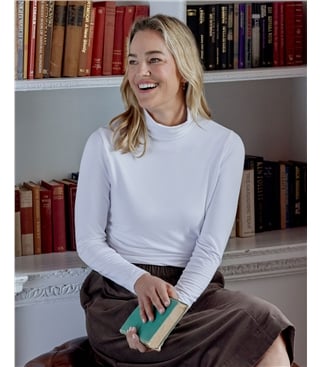 Sous-pull à col roulé - Femme - Jersey