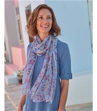 Foulard imprimé en modal léger