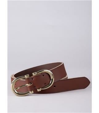 Bowness Leather Dual Buckle Belt
