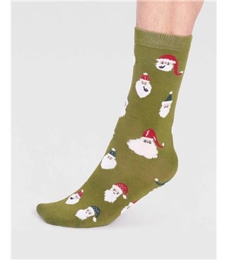 Alfredo Bamboo Christmas Snowman Socks