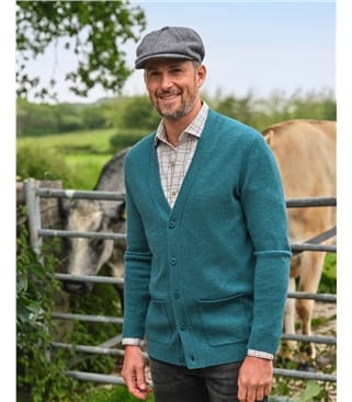 Cardigan à col V - Homme - Laine d’agneau certifiée 100% RWS