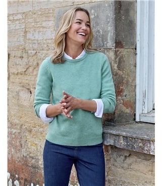Womens Lambswool Crew