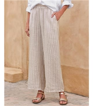 Linen Wide Leg Trouser