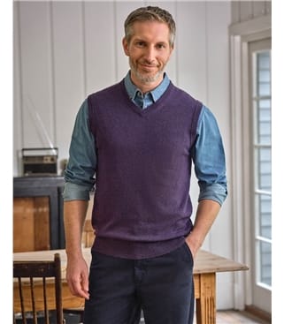 Pull sans manches - Homme - Cachemire & Mérinos