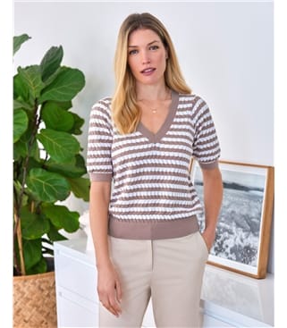 Cotton Lacy Stitch Top