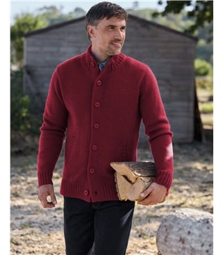 100% Pure Wool Button Everyday Cardigan