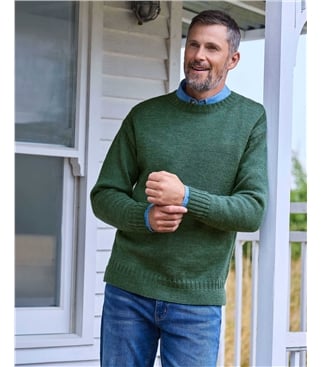 100% Pure Wool Knitted Guernsey Jumper