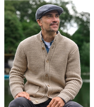 Pure Wool Countryman Button Cardigan