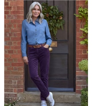 Cordhose aus Bio-Baumwolle für Damen