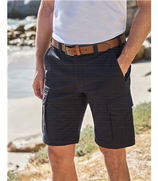  Short cargo en coton extensible