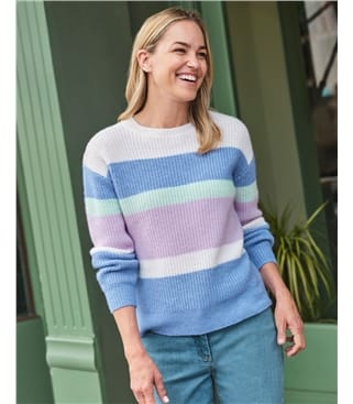 Soft Colour Block Jumper