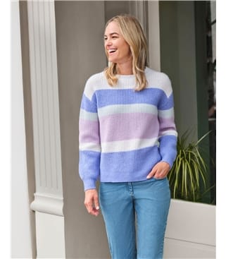 Soft Colour Block Jumper