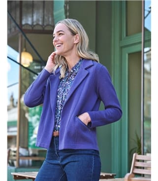 Cotton Blend Biker Jacket