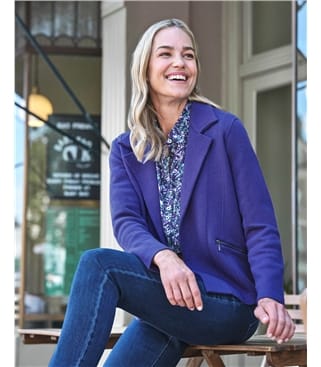 Cotton Blend Biker Jacket
