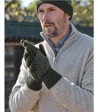 Mens Stitch & Stripe Glove