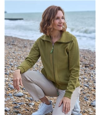Vitality Seam Detail Zip Through Sweatshirt