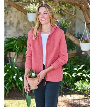 Exertion Chevron Quilted Hoodie