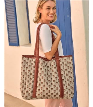 Blockprint Tote Bag