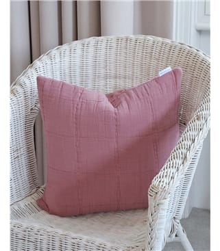 Cotton Grid Cushion