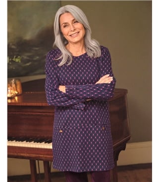 Jacquard Button Tunic