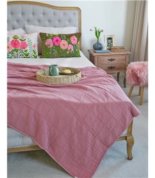 Cotton Grid Throw