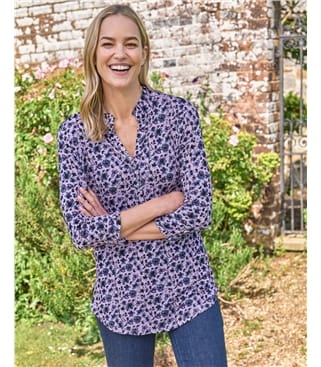 Long Line Printed Shirt