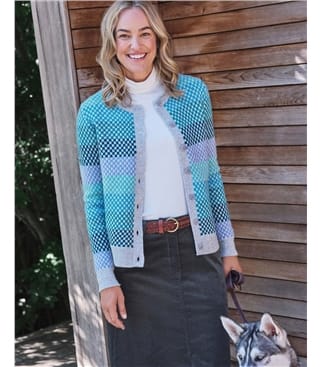 Multi Tone Stripe Cardigan