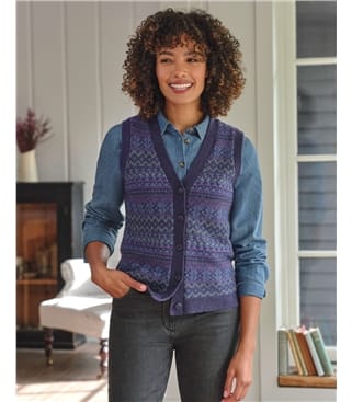 Fairisle Button Waistcoat